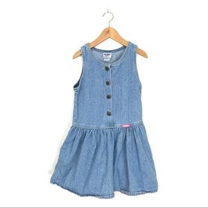 Vintage OshKosh B'Gosh Denim Jumper Dress 5 B6